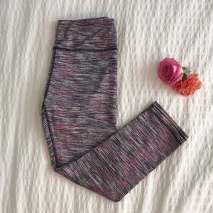 Pink and grey cropped leggings